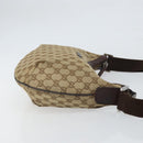 GUCCI GG Canvas Shoulder Bag Beige Gold 181092 Auth SW2067-3