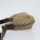 GUCCI GG Canvas Shoulder Bag Beige Gold 181092 Auth SW2067-4