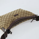 GUCCI GG Canvas Shoulder Bag Beige Gold 181092 Auth SW2067-6