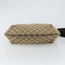GUCCI GG Canvas Shoulder Bag Beige Gold 181092 Auth SW2067-5