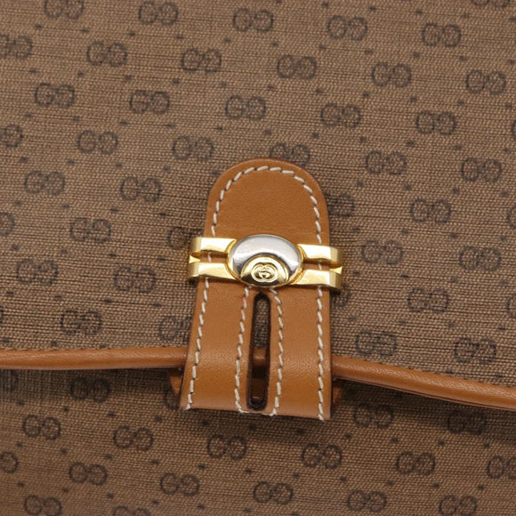 GUCCI Micro GG Supreme Shoulder Bag PVC Beige Gold 001 406 1780 Auth SW2069