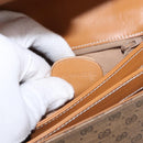 GUCCI Micro GG Supreme Shoulder Bag PVC Beige Gold 001 406 1780 Auth SW2069-24