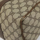 GUCCI GG Supreme Web Sherry Line Bag PVC Beige Gold 012 3842 58 Auth SW2070-12