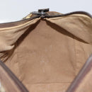 GUCCI GG Supreme Web Sherry Line Bag PVC Beige Gold 012 3842 58 Auth SW2070-18