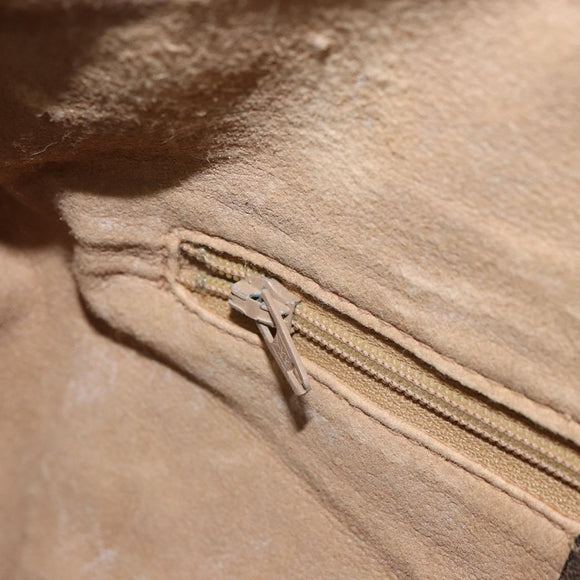 GUCCI GG Supreme Web Sherry Line Bag PVC Beige Gold 012 3842 58 Auth SW2070