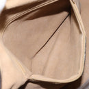 GUCCI GG Supreme Web Sherry Line Bag PVC Beige Gold 012 3842 58 Auth SW2070-21