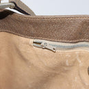 GUCCI GG Plus Supreme Shoulder Bag PVC Beige Gold Auth SW2072-19