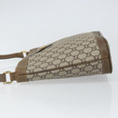GUCCI GG Plus Supreme Shoulder Bag PVC Beige Gold Auth SW2072-5