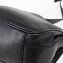 GUCCI Shoulder Bag Leather Black Gold Auth SW2077-16