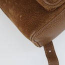 GUCCI Bamboo Backpack Suede Brown Gold 003 1956 0030 Auth SW2078-13