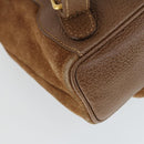GUCCI Bamboo Backpack Suede Brown Gold 003 1956 0030 Auth SW2078-15