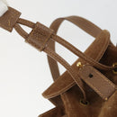 GUCCI Bamboo Backpack Suede Brown Gold 003 1956 0030 Auth SW2078-17