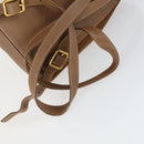 GUCCI Bamboo Backpack Suede Brown Gold 003 1956 0030 Auth SW2078-9