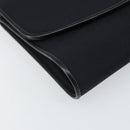 GUCCI Chain Shoulder Bag Nylon Black Gold Auth SW2080-11