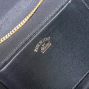 GUCCI Chain Shoulder Bag Nylon Black Gold Auth SW2080-16