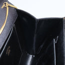 GUCCI Chain Shoulder Bag Nylon Black Gold Auth SW2080-18