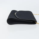 GUCCI Chain Shoulder Bag Nylon Black Gold Auth SW2080-4