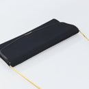 GUCCI Chain Shoulder Bag Nylon Black Gold Auth SW2080-6