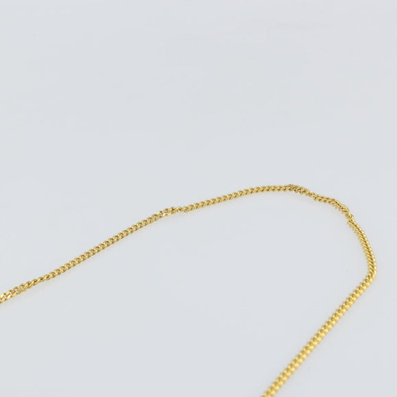 GUCCI Chain Shoulder Bag Nylon Black Gold Auth SW2080