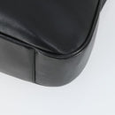 GUCCI Bamboo Shoulder Bag Leather 2way Black Gold 001 0166 1577 Auth SW2082-15
