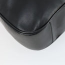 GUCCI Bamboo Shoulder Bag Leather 2way Black Gold 001 0166 1577 Auth SW2082-16