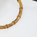 GUCCI Bamboo Shoulder Bag Leather 2way Black Gold 001 0166 1577 Auth SW2082-9