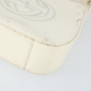 GUCCI Shoulder Bag Patent leather White Silver 007 3184 0250 Auth SW2084-10