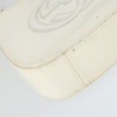 GUCCI Shoulder Bag Patent leather White Silver 007 3184 0250 Auth SW2084-11