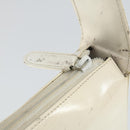GUCCI Shoulder Bag Patent leather White Silver 007 3184 0250 Auth SW2084-14