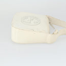 GUCCI Shoulder Bag Patent leather White Silver 007 3184 0250 Auth SW2084-4