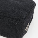 PRADA Hand Bag Wool Black Auth SW2085-15