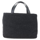 PRADA Hand Bag Wool Black Auth SW2085-2