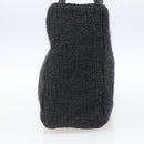 PRADA Hand Bag Wool Black Auth SW2085-4