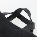 PRADA Hand Bag Wool Black Auth SW2085-8