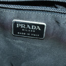 PRADA Shoulder Bag Nylon Black Silver Auth SW2087-19