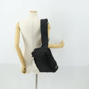 PRADA Shoulder Bag Nylon Black Silver Auth SW2087-22