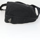 PRADA Shoulder Bag Nylon Black Silver Auth SW2087-3