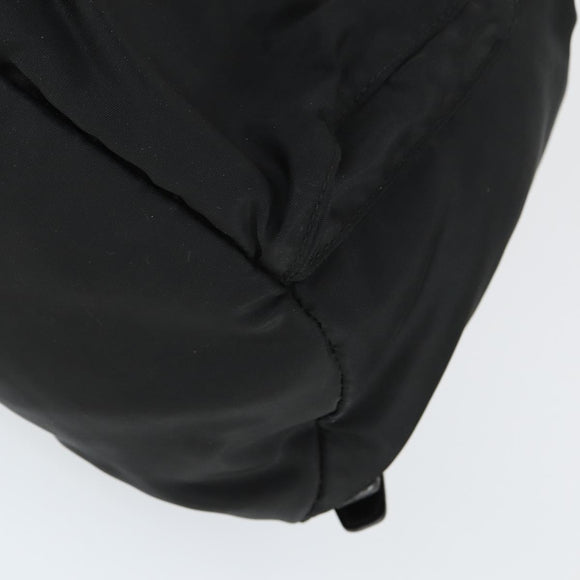 PRADA Backpack Nylon Black Silver Auth SW2088