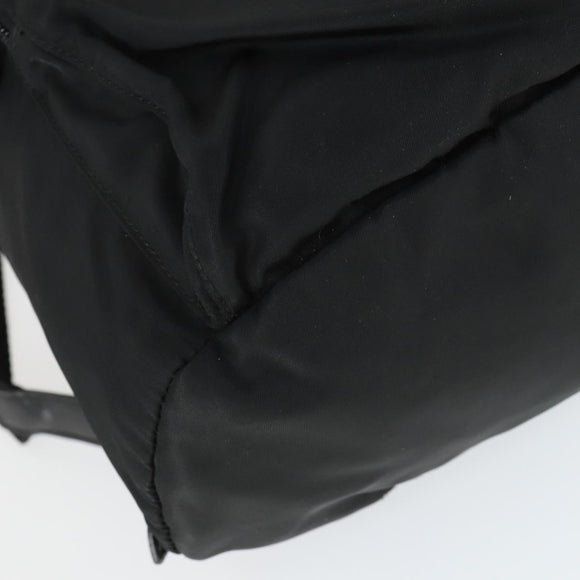PRADA Backpack Nylon Black Silver Auth SW2088