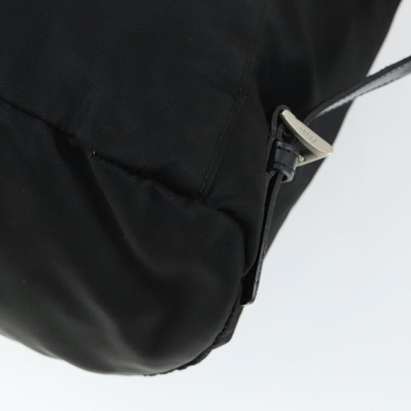 PRADA Backpack Nylon Black Silver Auth SW2088