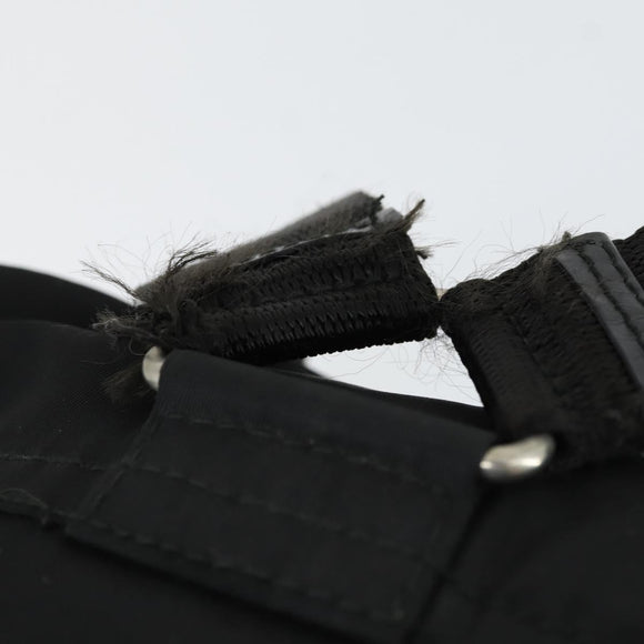 PRADA Backpack Nylon Black Silver Auth SW2088