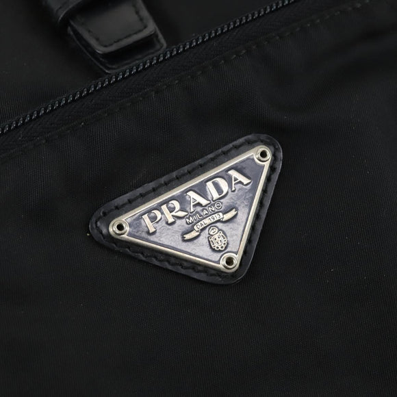 PRADA Backpack Nylon Black Silver Auth SW2088