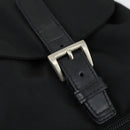 PRADA Backpack Nylon Black Silver Auth SW2088-9