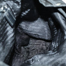 PRADA Backpack Nylon Black Silver Auth SW2088-22