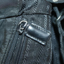 PRADA Backpack Nylon Black Silver Auth SW2088-24