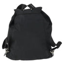 PRADA Backpack Nylon Black Silver Auth SW2088-2