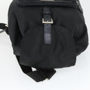 PRADA Backpack Nylon Black Silver Auth SW2088-6