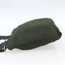 PRADA Shoulder Bag Nylon Khaki Silver Auth SW2089-3