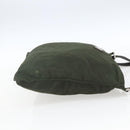 PRADA Shoulder Bag Nylon Khaki Silver Auth SW2089-4