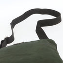 PRADA Shoulder Bag Nylon Khaki Silver Auth SW2089-14